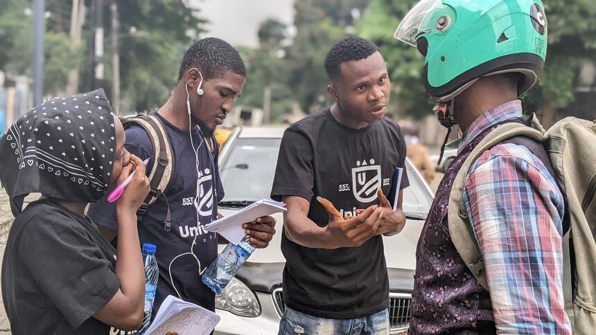 2022: user research on the streets of Lagos.