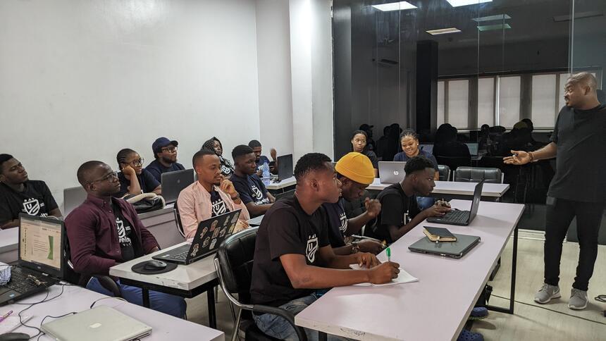 In class at Univelcity, August 2022.